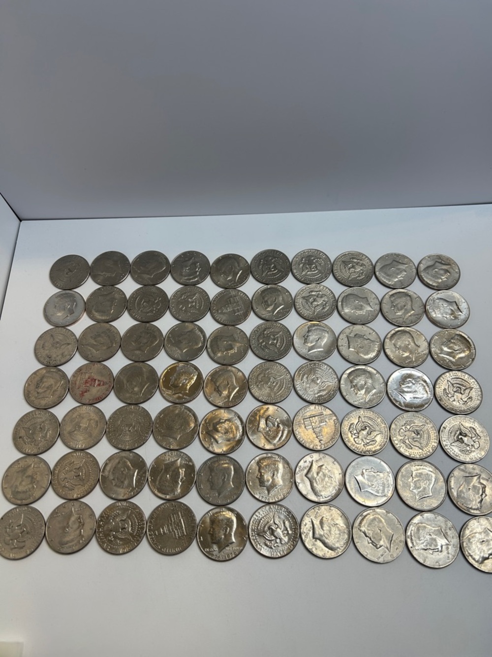 Large Estate Sale Kennedy Half Dollars Coin Lot Face Value $35 Coin Collection